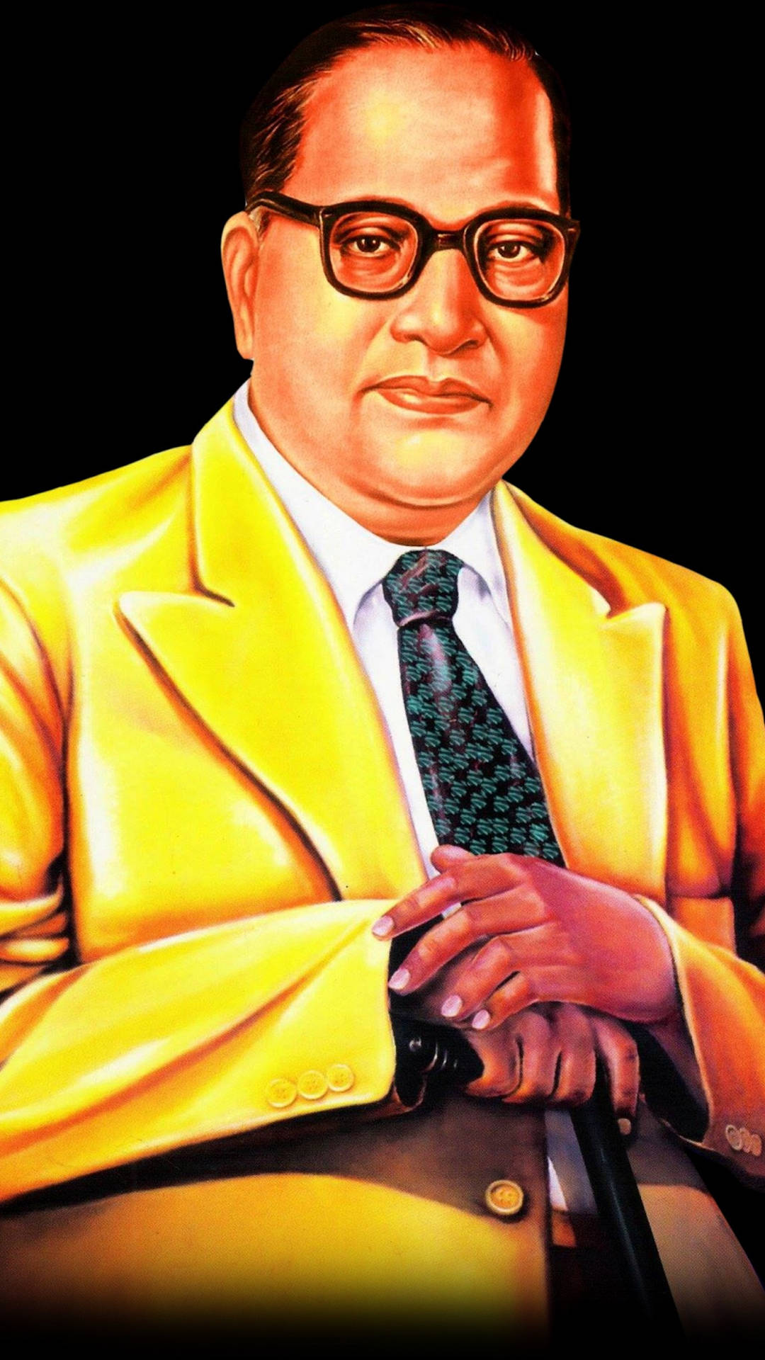 Ambedkar Oil Painting Background