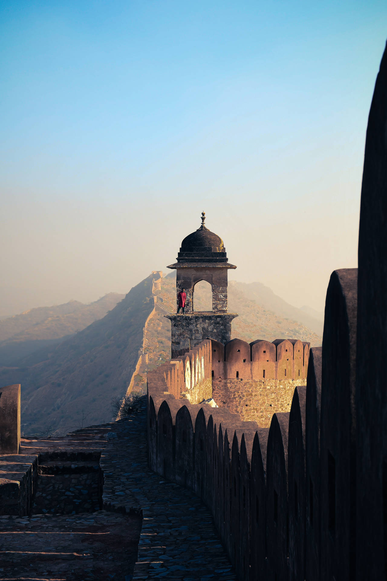 Amber Fort Watch Tower Jaipur Background