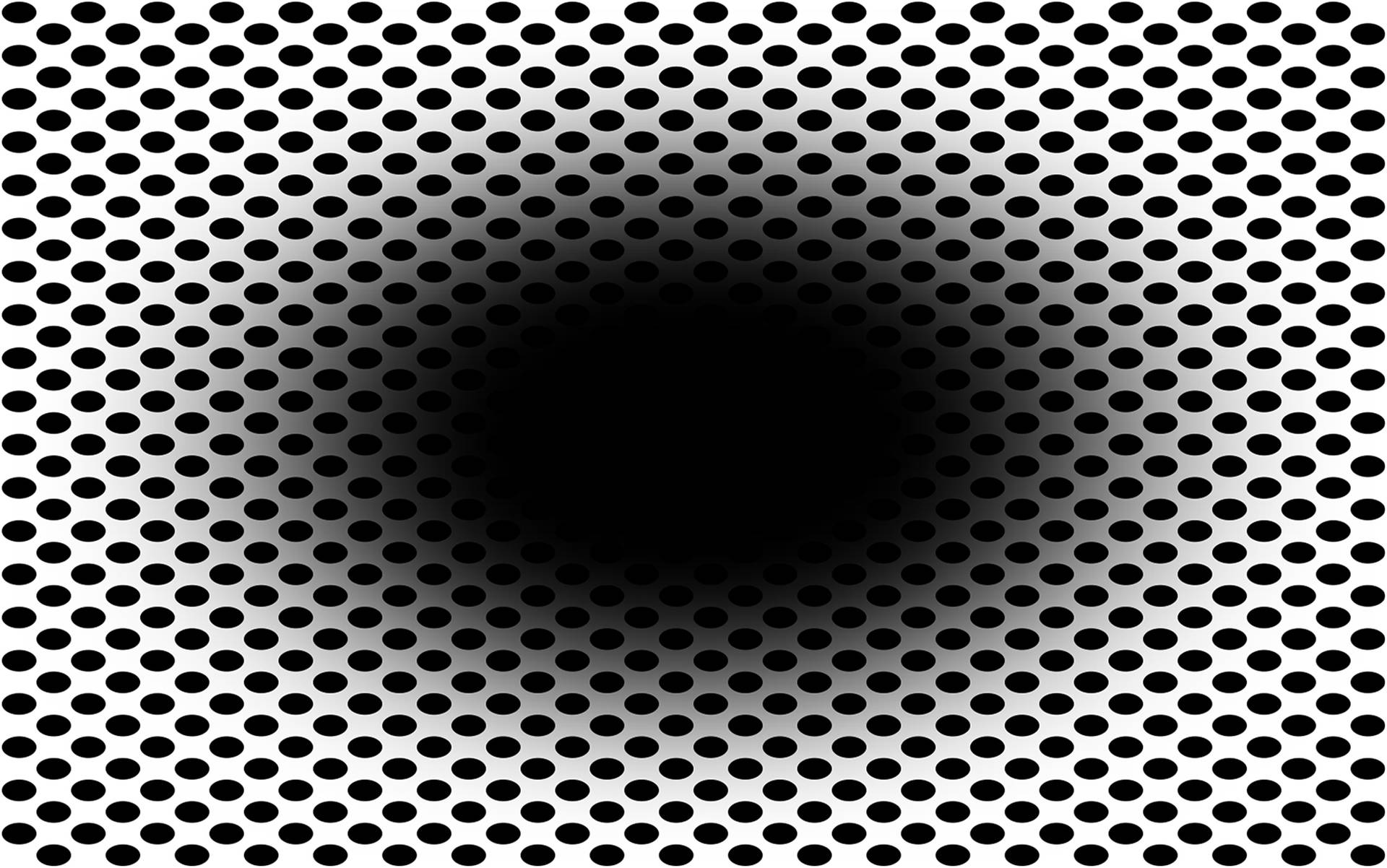 Ambiguous Expanding Black Hole Optical Illusion Background