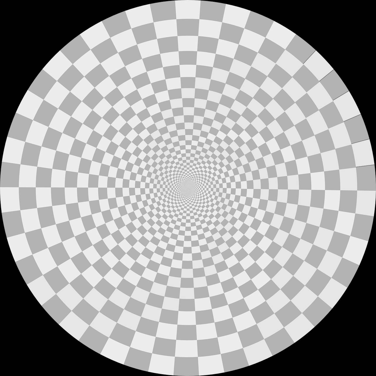 Ambiguous Gray Vortex Optical Illusion Background