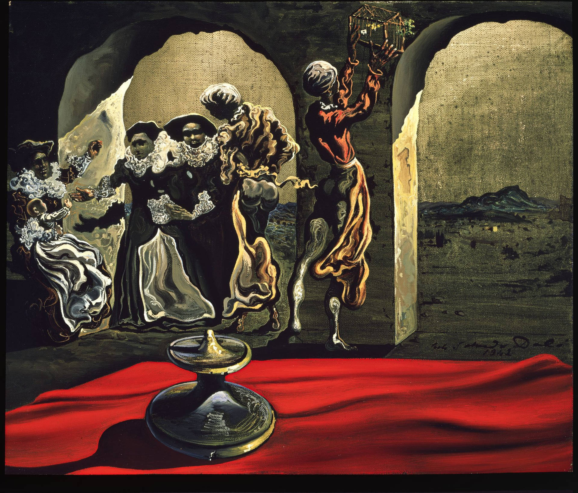 Ambiguous Painting By Salvador Dali Background