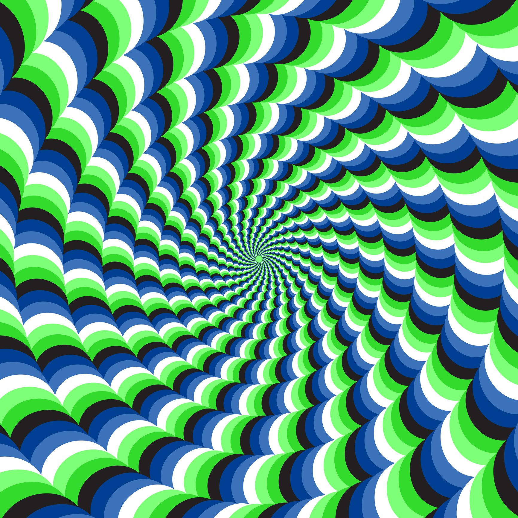 Ambiguous Spinning Blue And Green Vortex Background