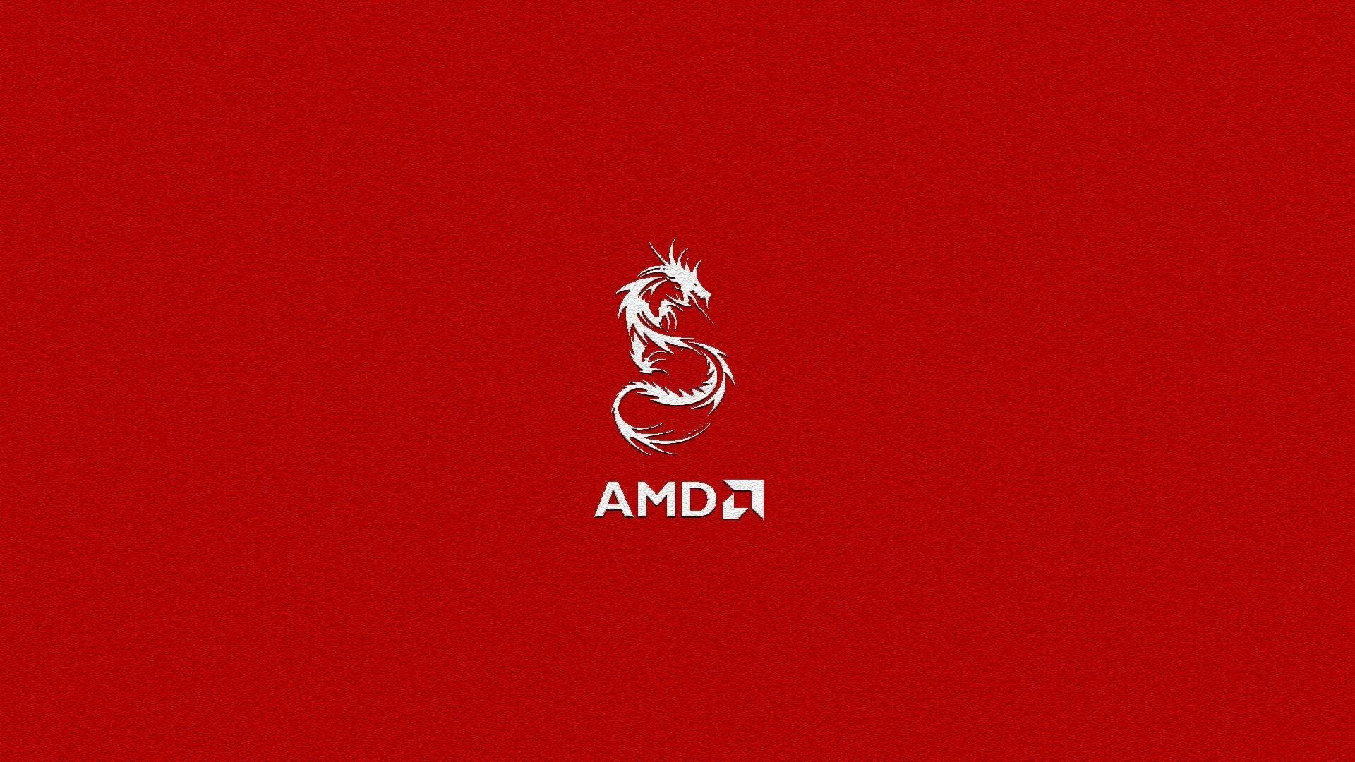 Amd Dragon Red Surface Background