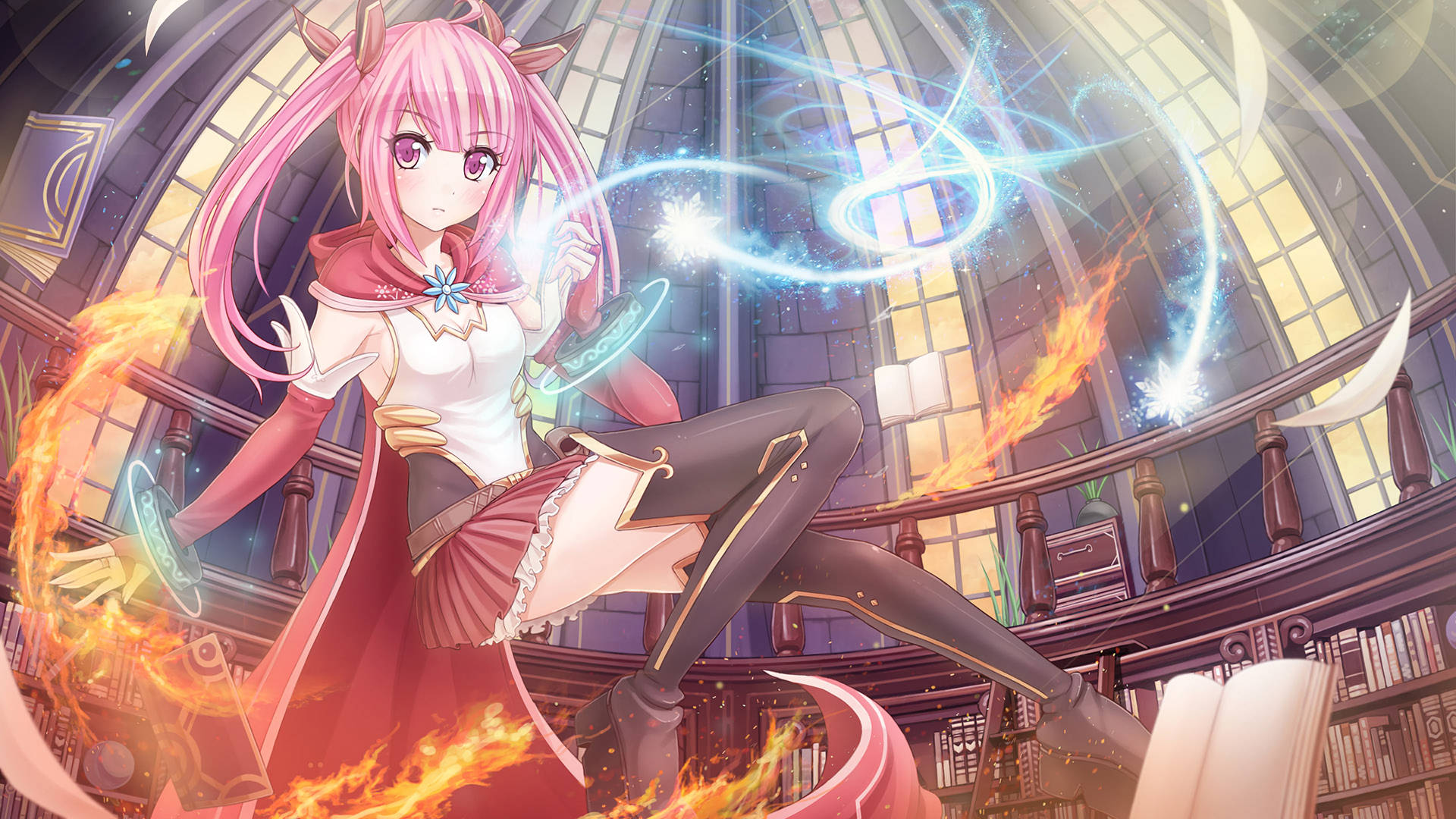 Amelia Estelle Magical Fire Anime Background