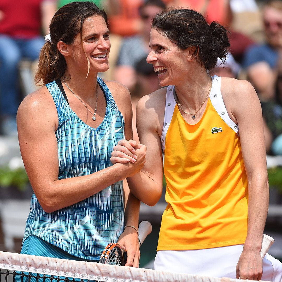 Amélie Mauresmo And Rival Nathalie Dechy Background