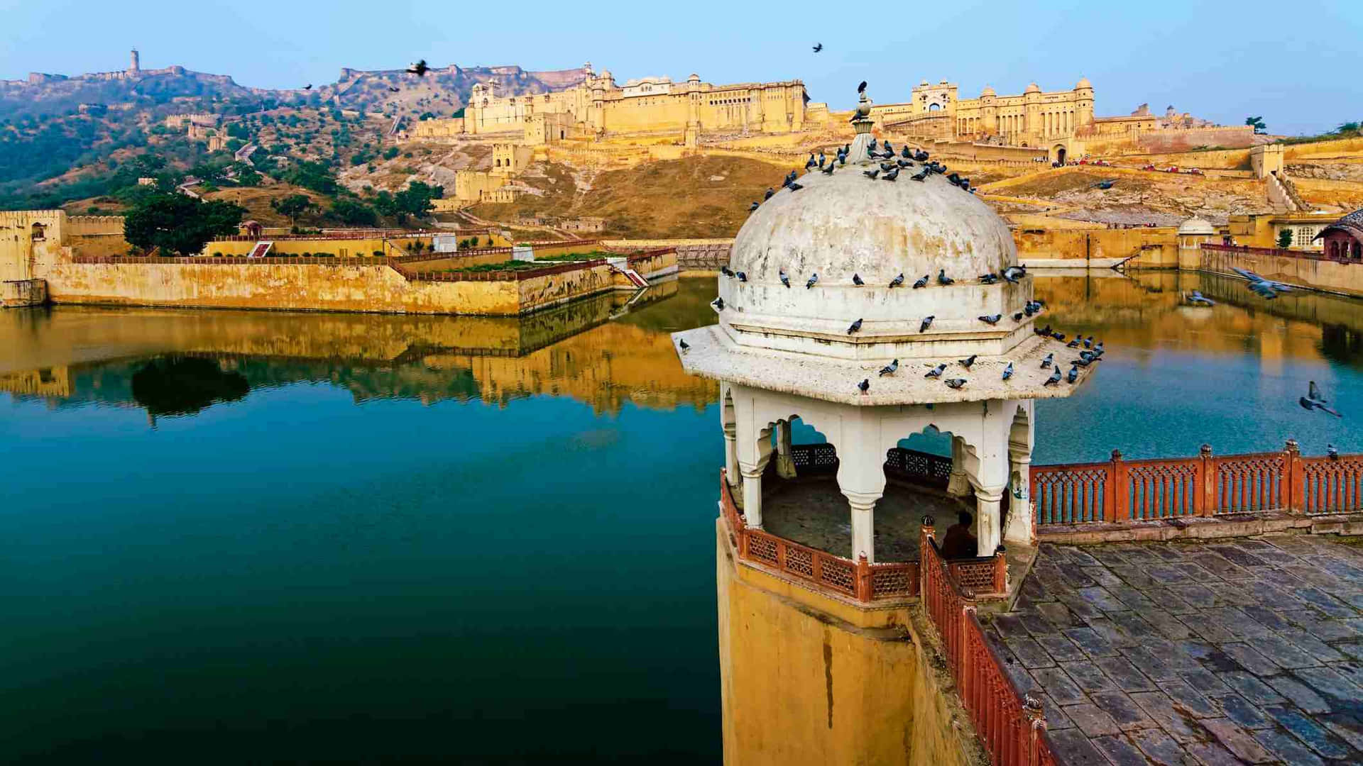 Amer Fort From A Distance Background