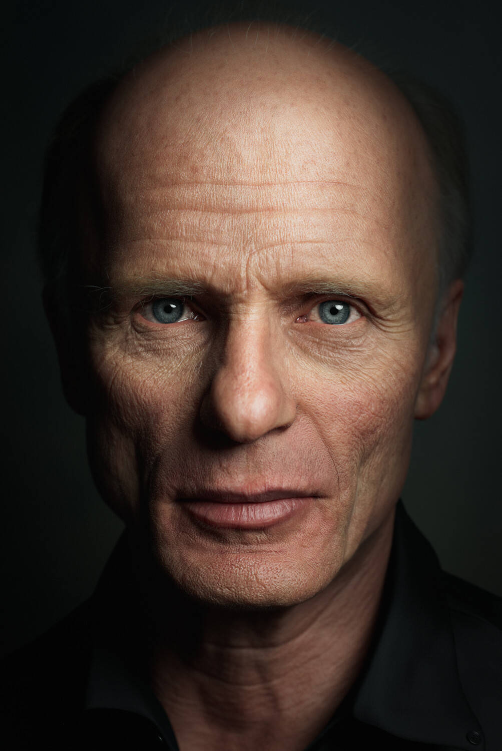 American Actor Ed Harris Portrait Shot Background