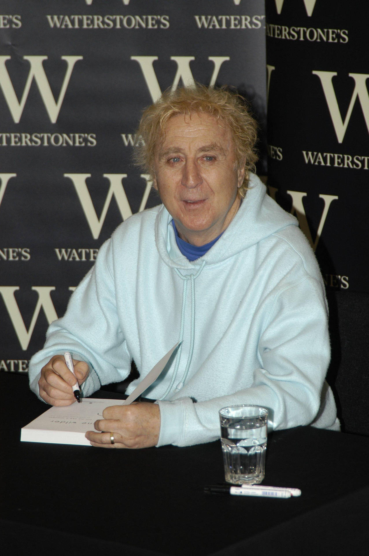 American Actor Gene Wilder Book Signing At Waterstones Background