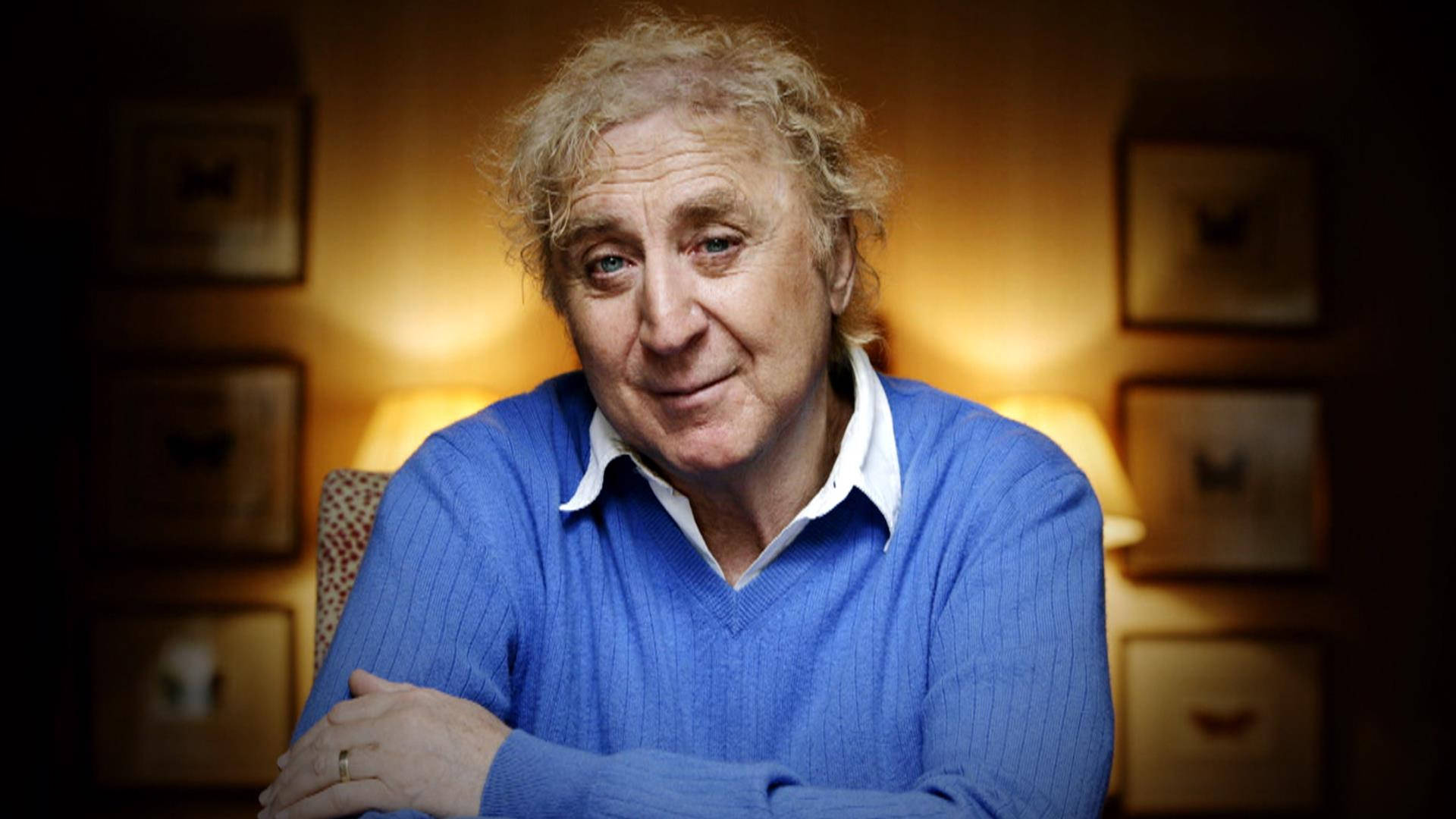 American Actor Gene Wilder Portrait Shot Background