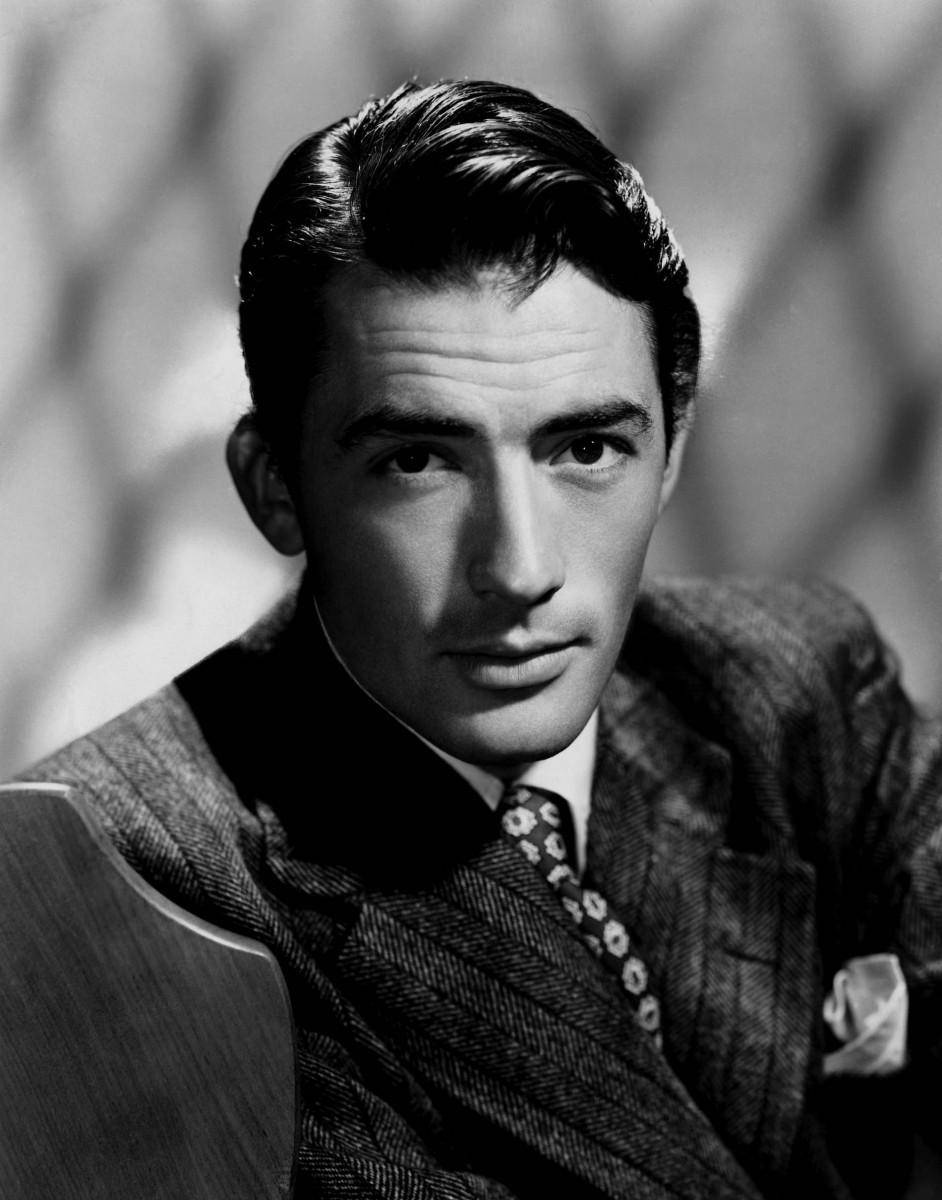 American Actor Gregory Peck Portrait Background