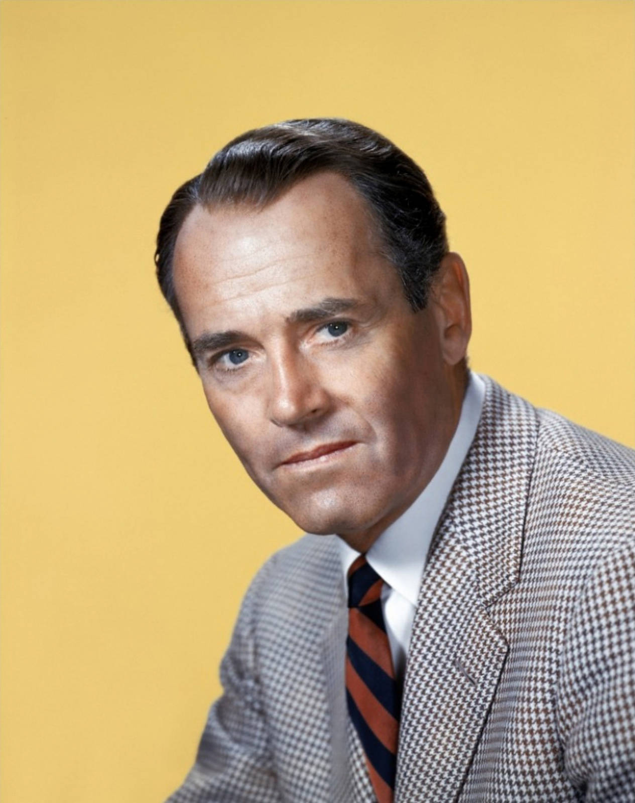 American Actor Henry Fonda 1955 Portrait Background