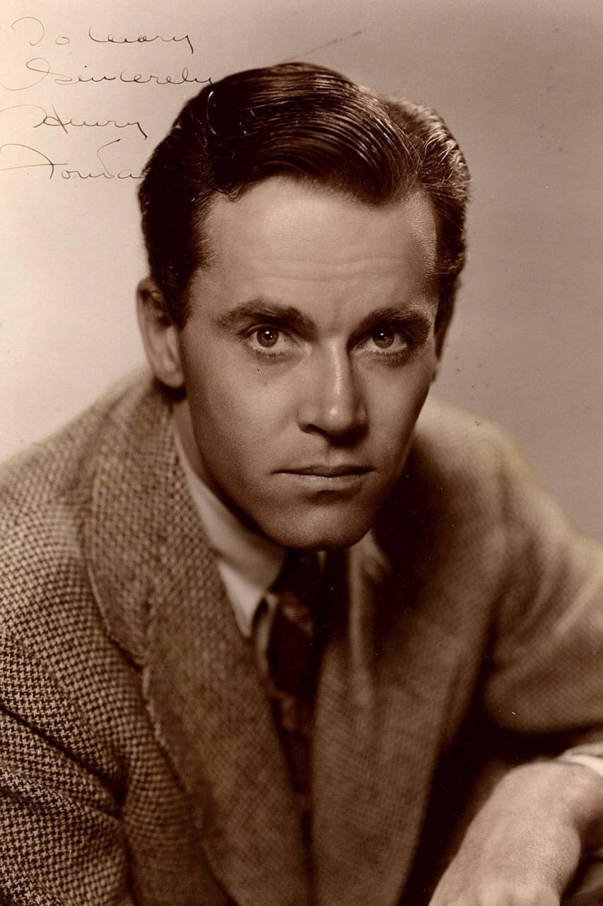 American Actor Henry Fonda Vintage Photograph Background