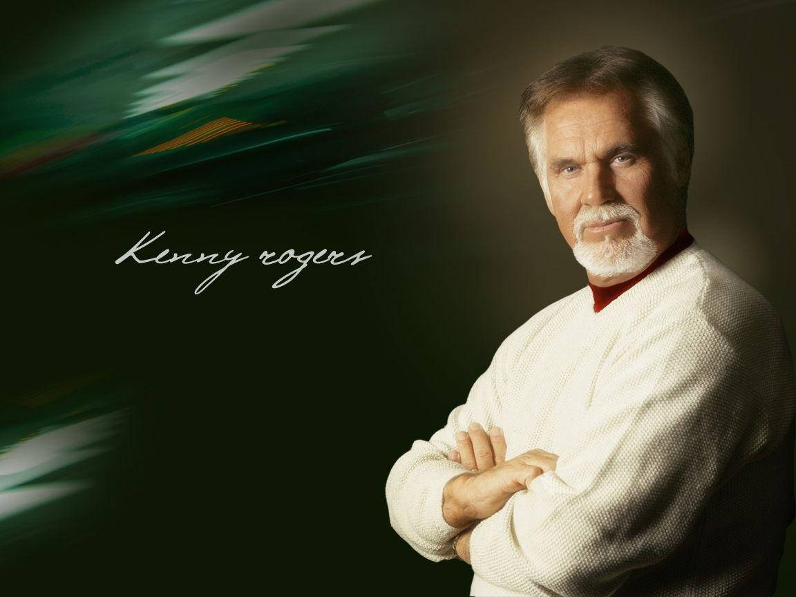 American Actor Kenny Rogers Poster Background