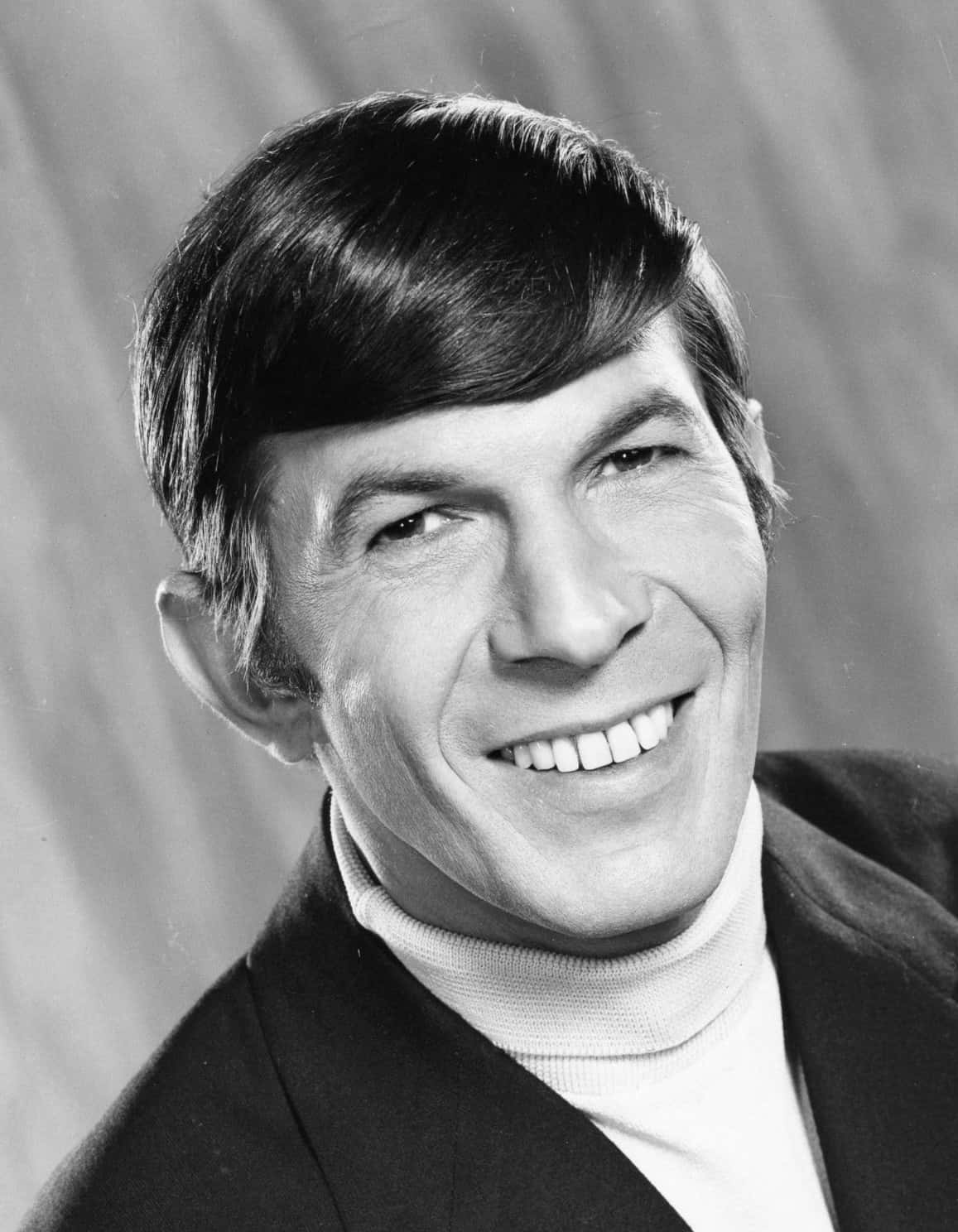 American Actor Leonard Nimoy 1973 Portrait Background