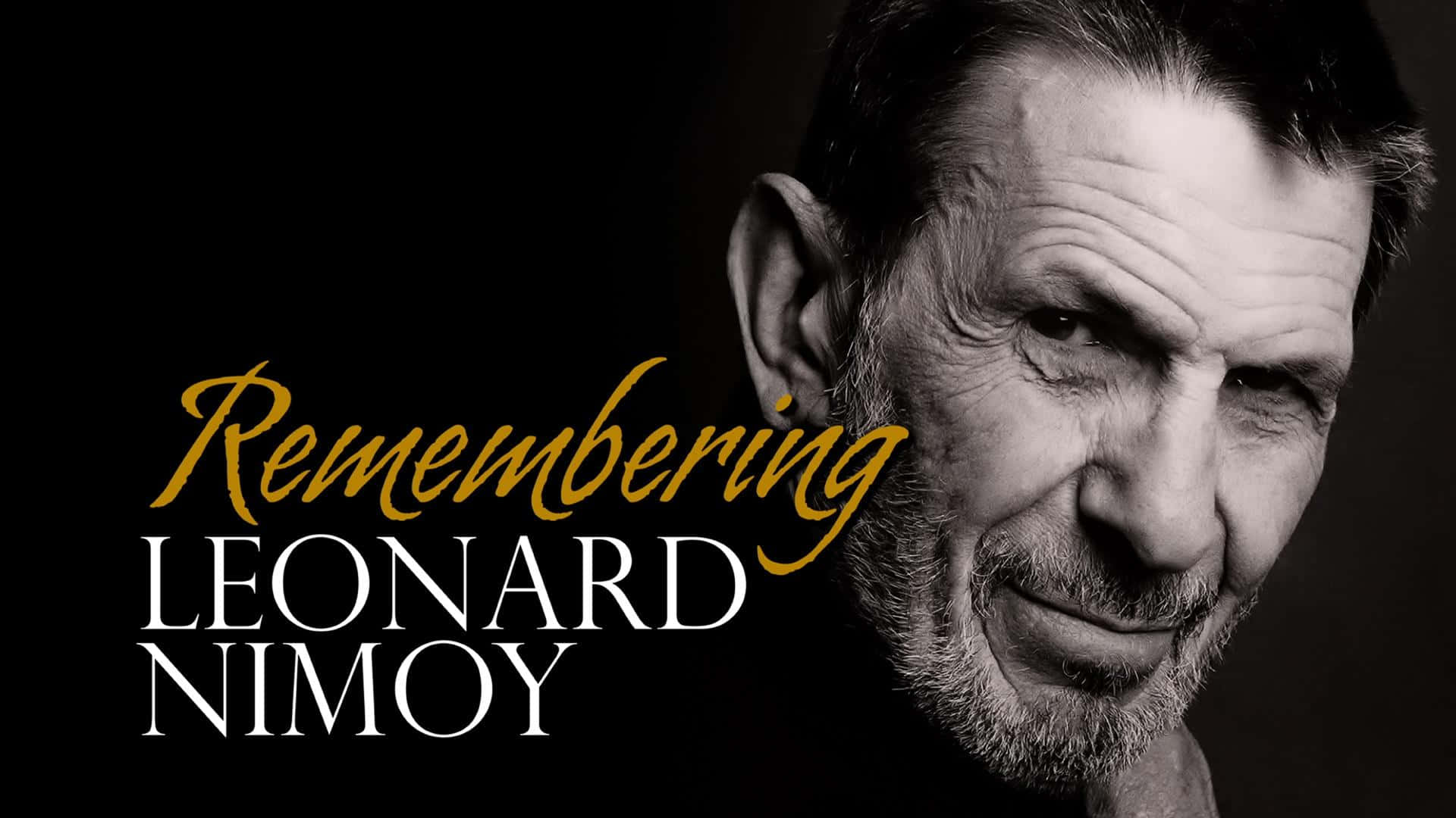 American Actor Leonard Nimoy Commemorative Poster