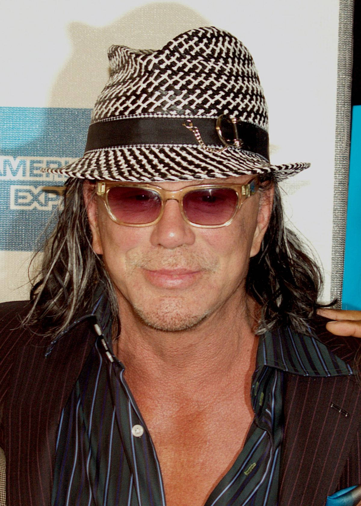 American Actor Mickey Rourke At City Island Premiere Background