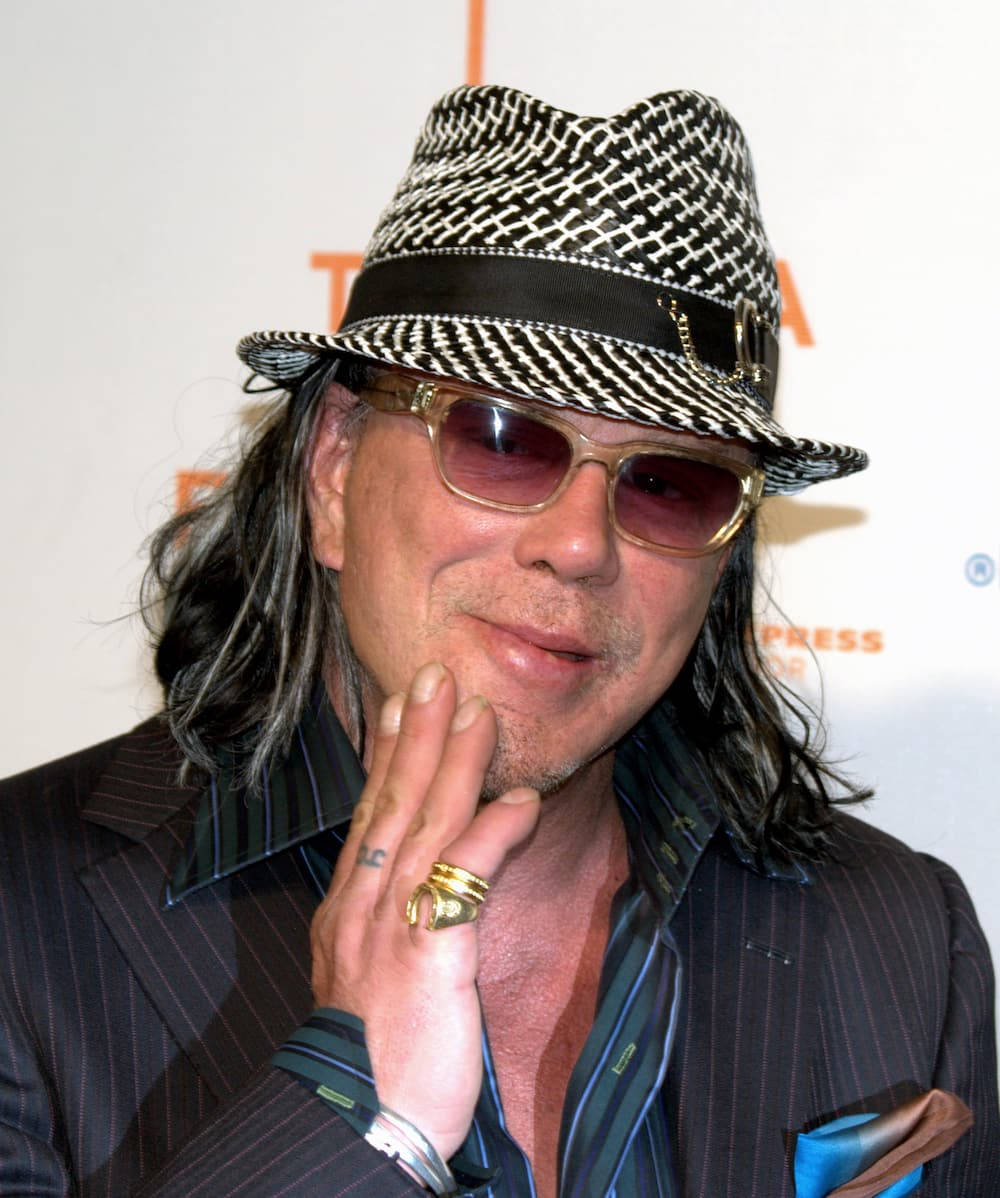 American Actor Mickey Rourke At Tribeca Film Festival Background