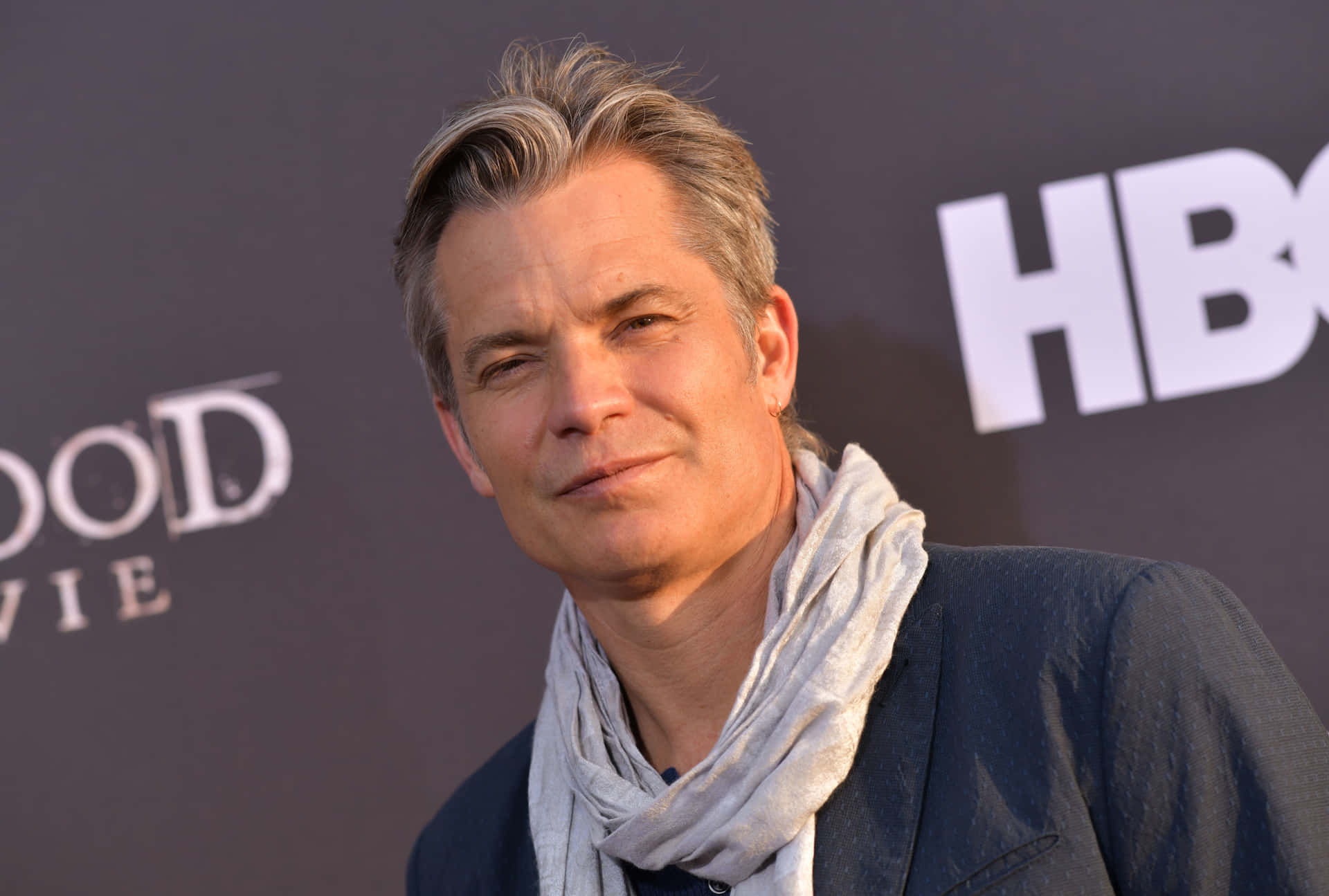American Actor Timothy Olyphant Posing Confidently