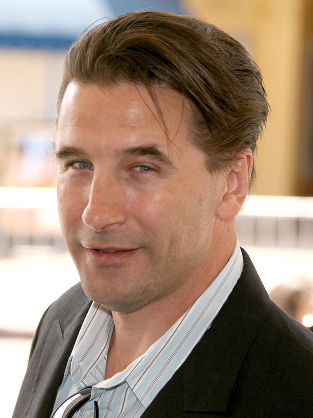 American Actor William Baldwin Cute Smile Background