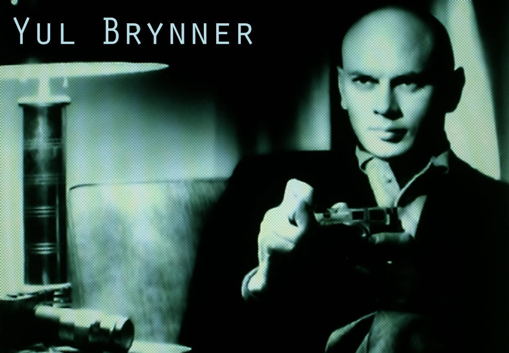 American Actor Yul Brynner Poster Background