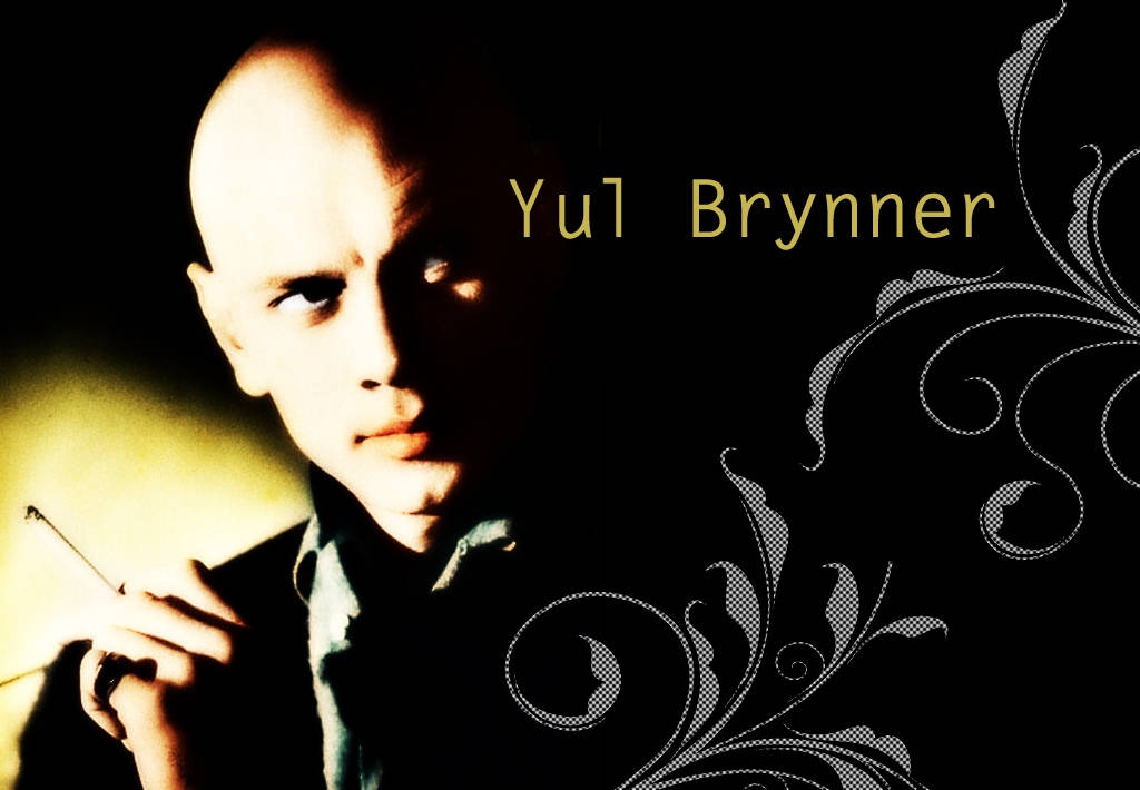 American Actor Yul Brynner Split Light Effect