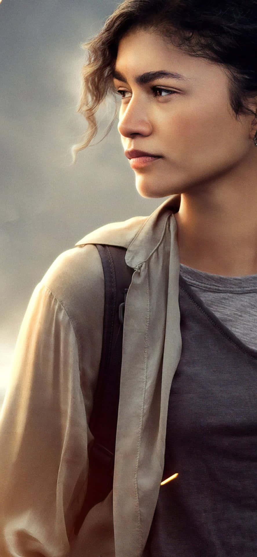 American Actress And Singer Zendaya In A Bold Outfit Background