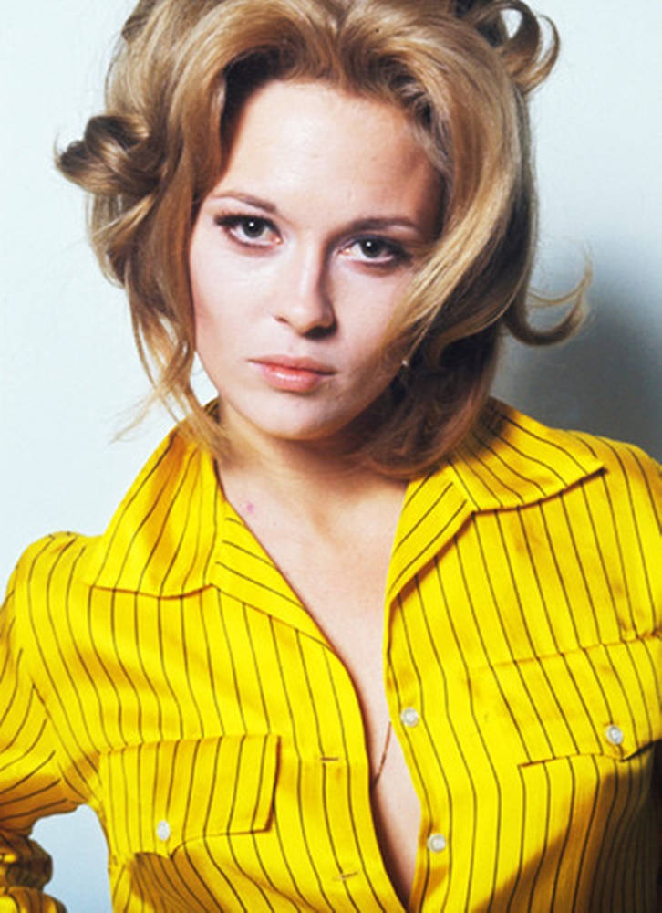 American Actress Faye Dunaway 1960s Portrait Background