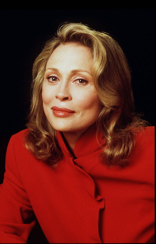 American Actress Faye Dunaway 80th Birthday 2021 Portrait Background