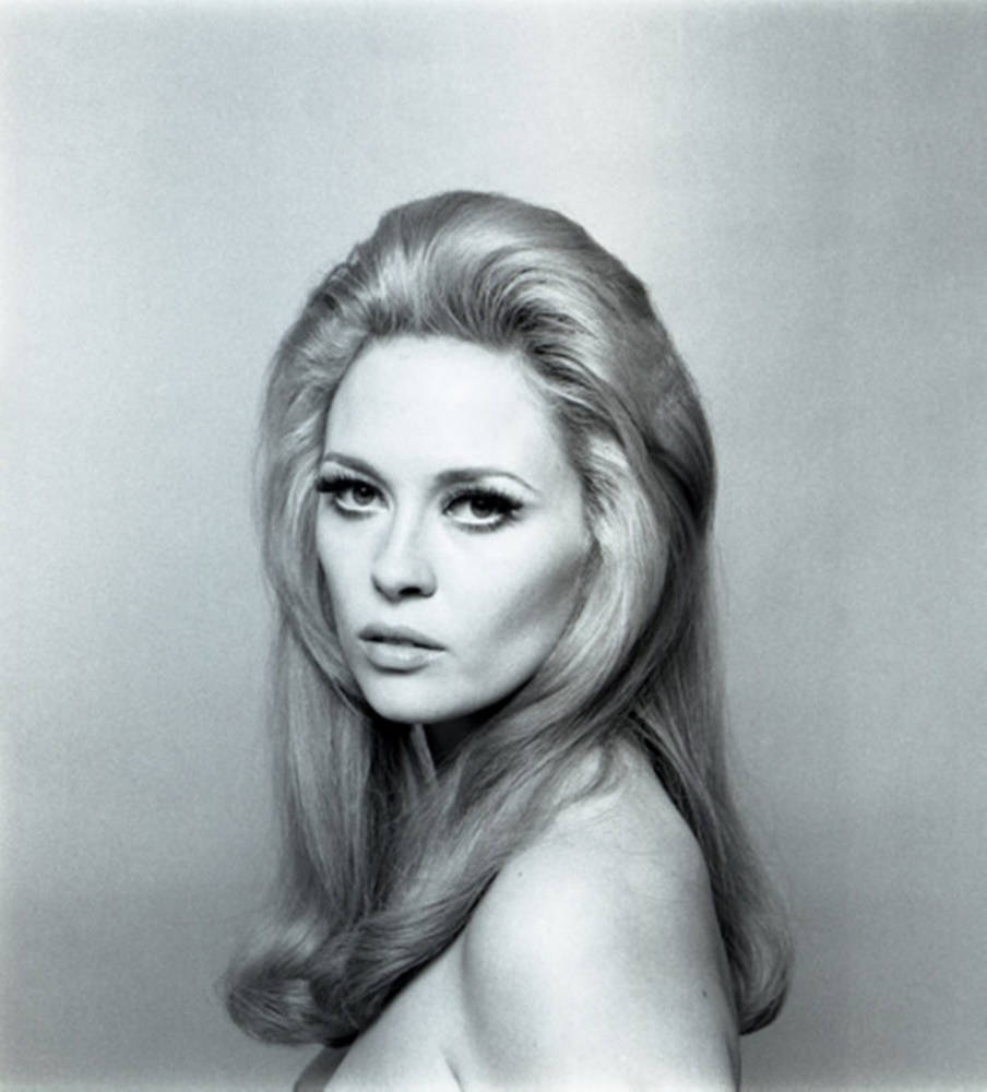 American Actress Faye Dunaway Sexy 1970s Portrait Background