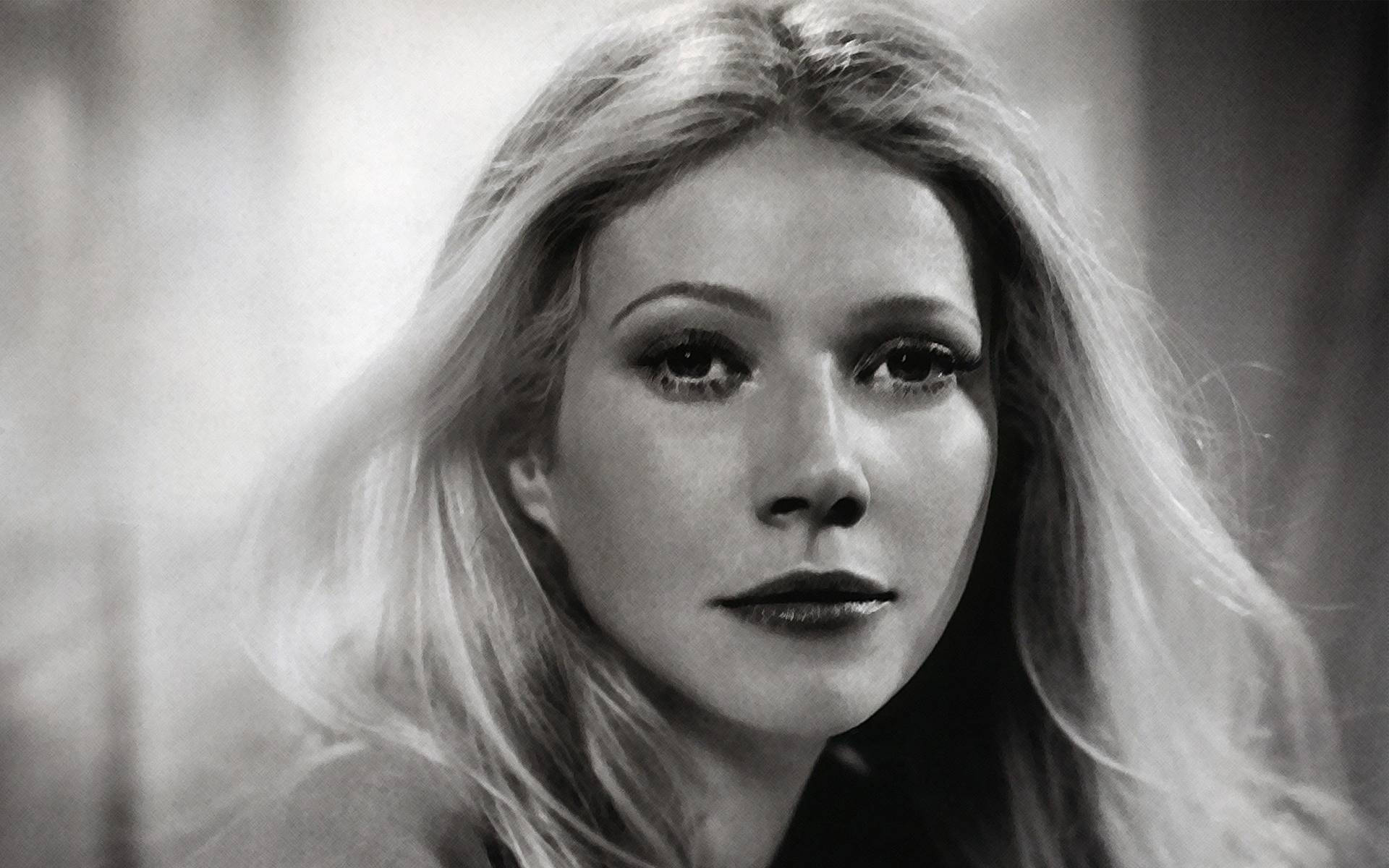 American Actress Gwyneth Paltrow Close Up Portrait