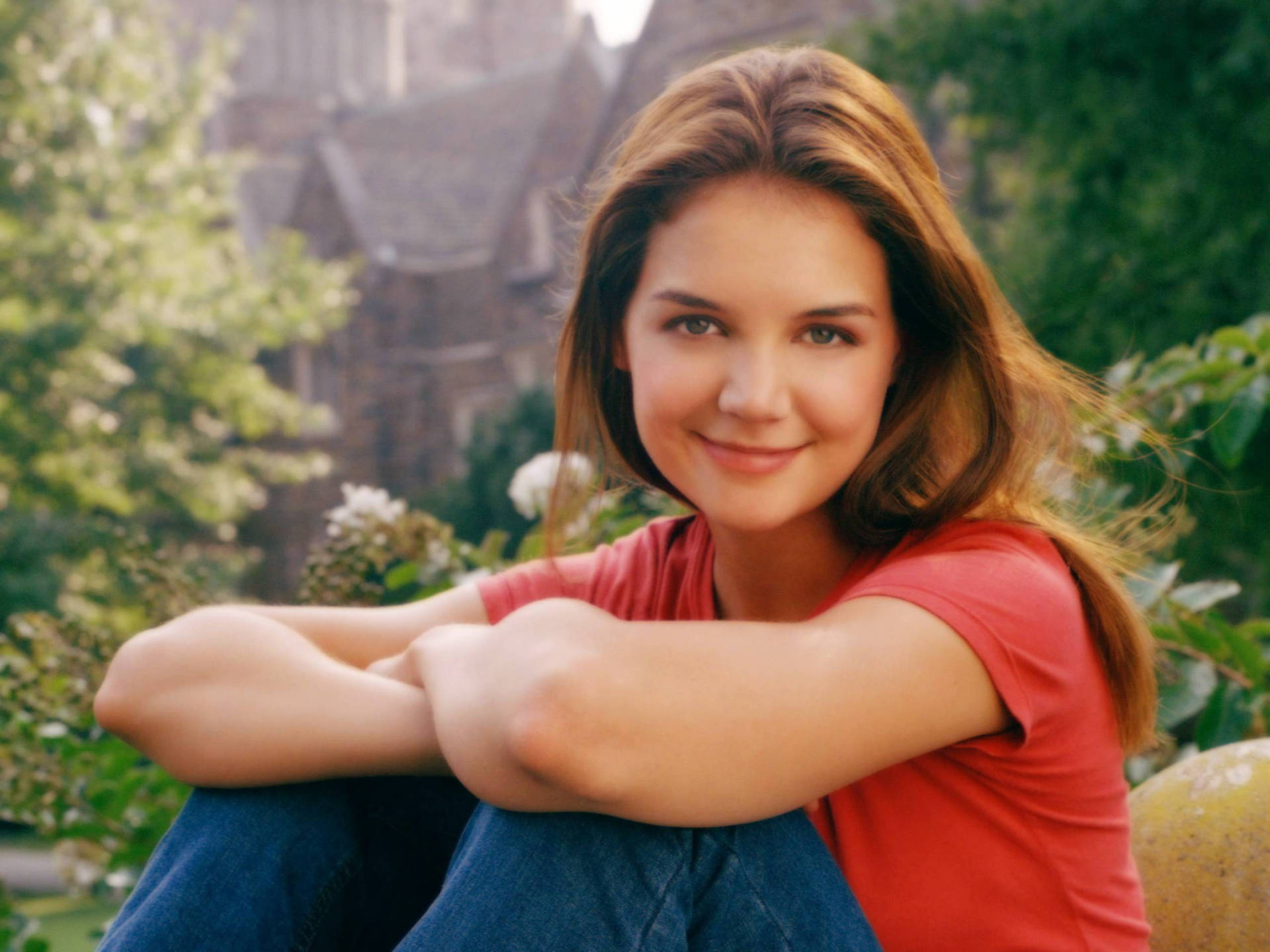 American Actress Katie Holmes Dawson's Creek Joey Potter Background