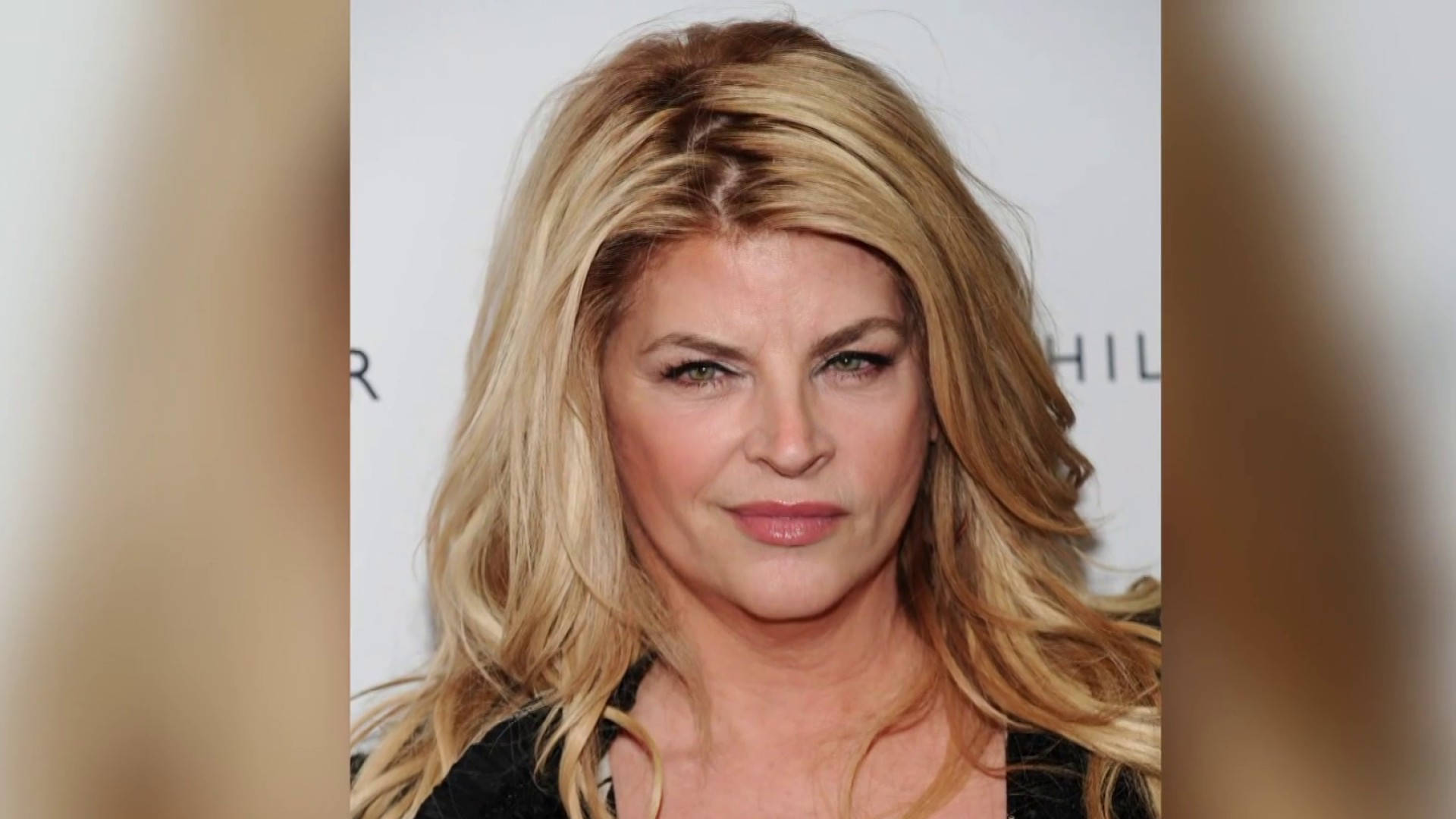 American Actress Kirstie Alley On Red Carpet Shot