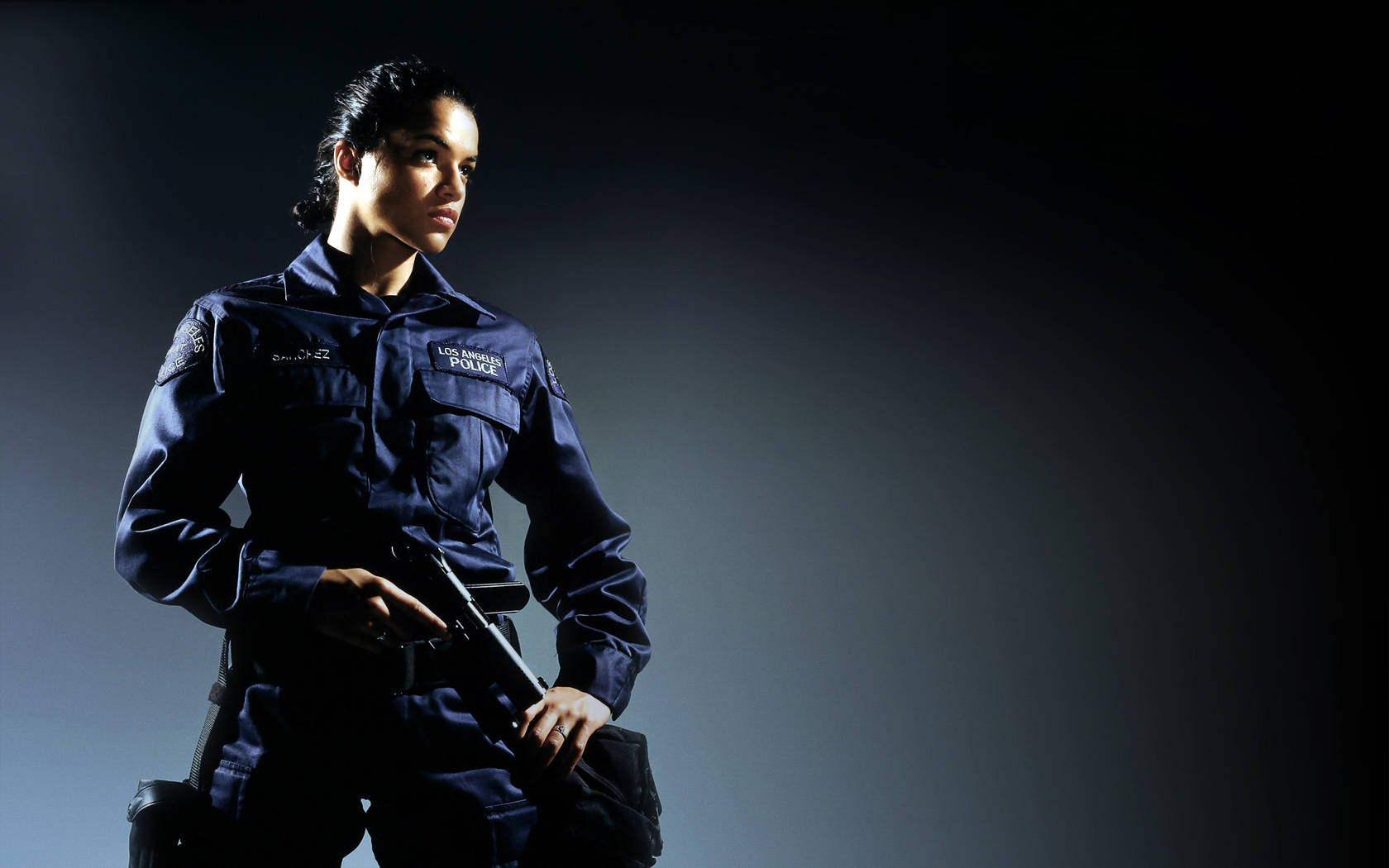 American Actress Michelle Rodriguez In S.w.a.t. Background