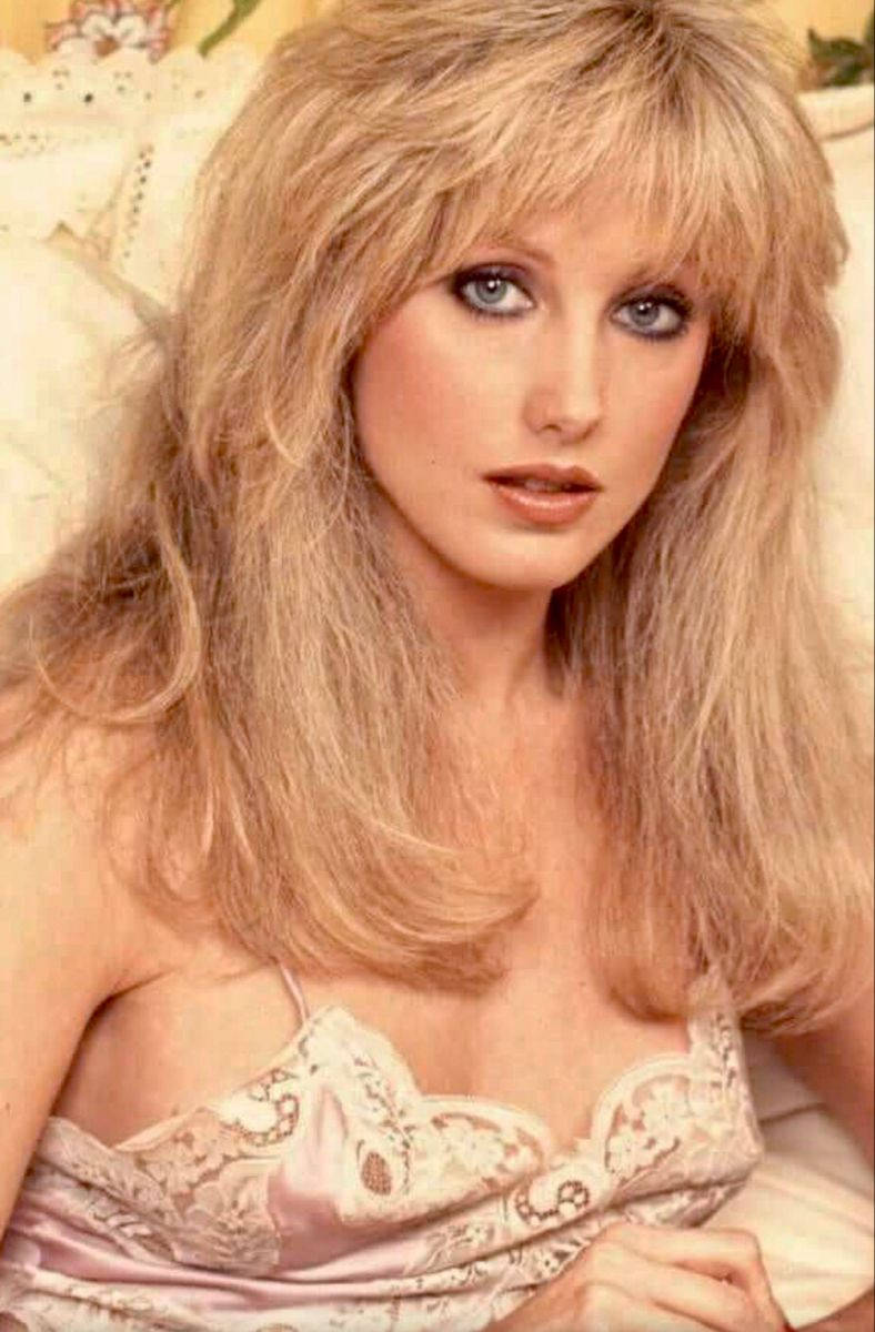 American Actress Morgan Fairchild Innocent Face Background