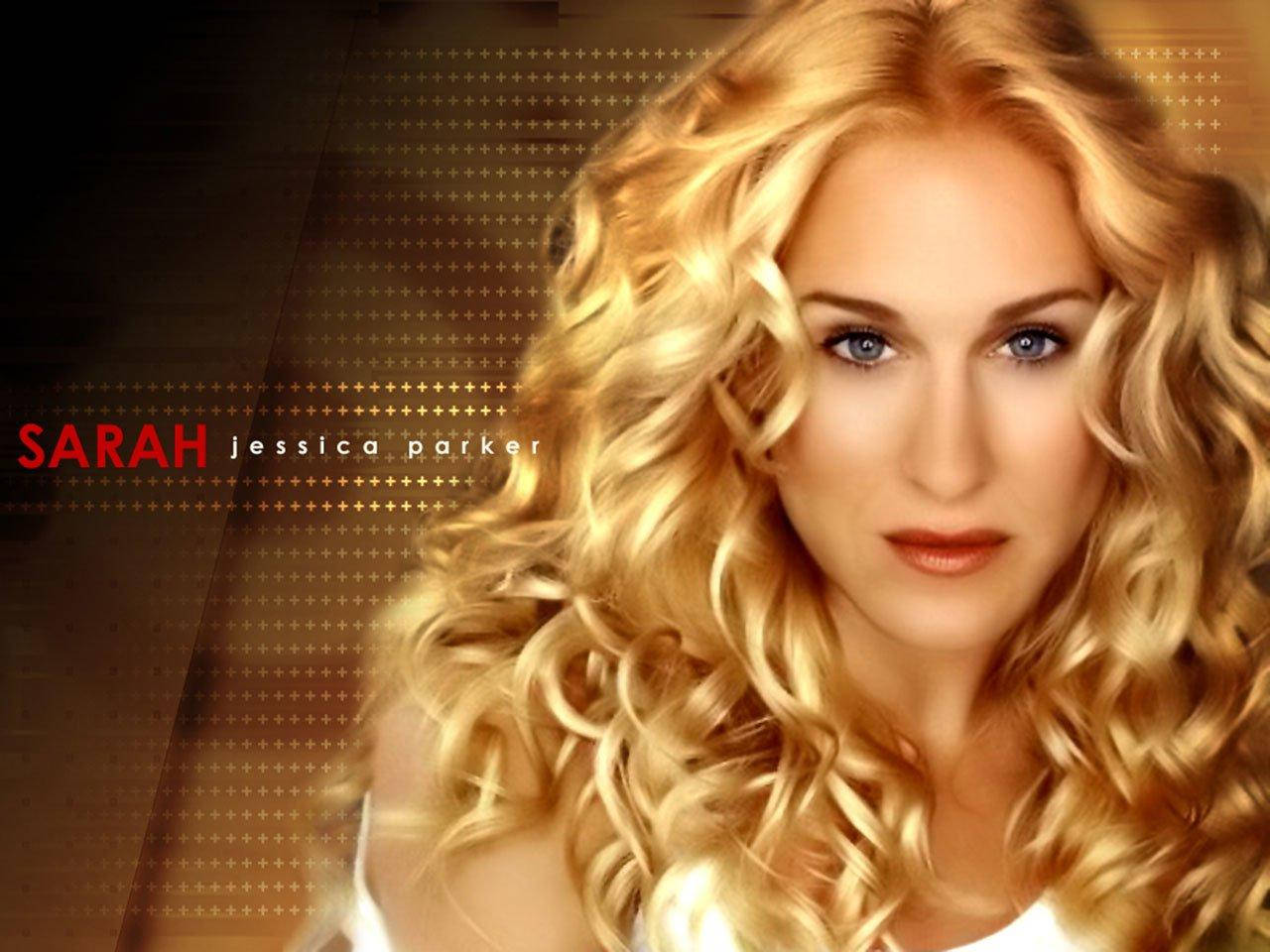 American Actress Sarah Jessica Parker Elegant Portrait Background