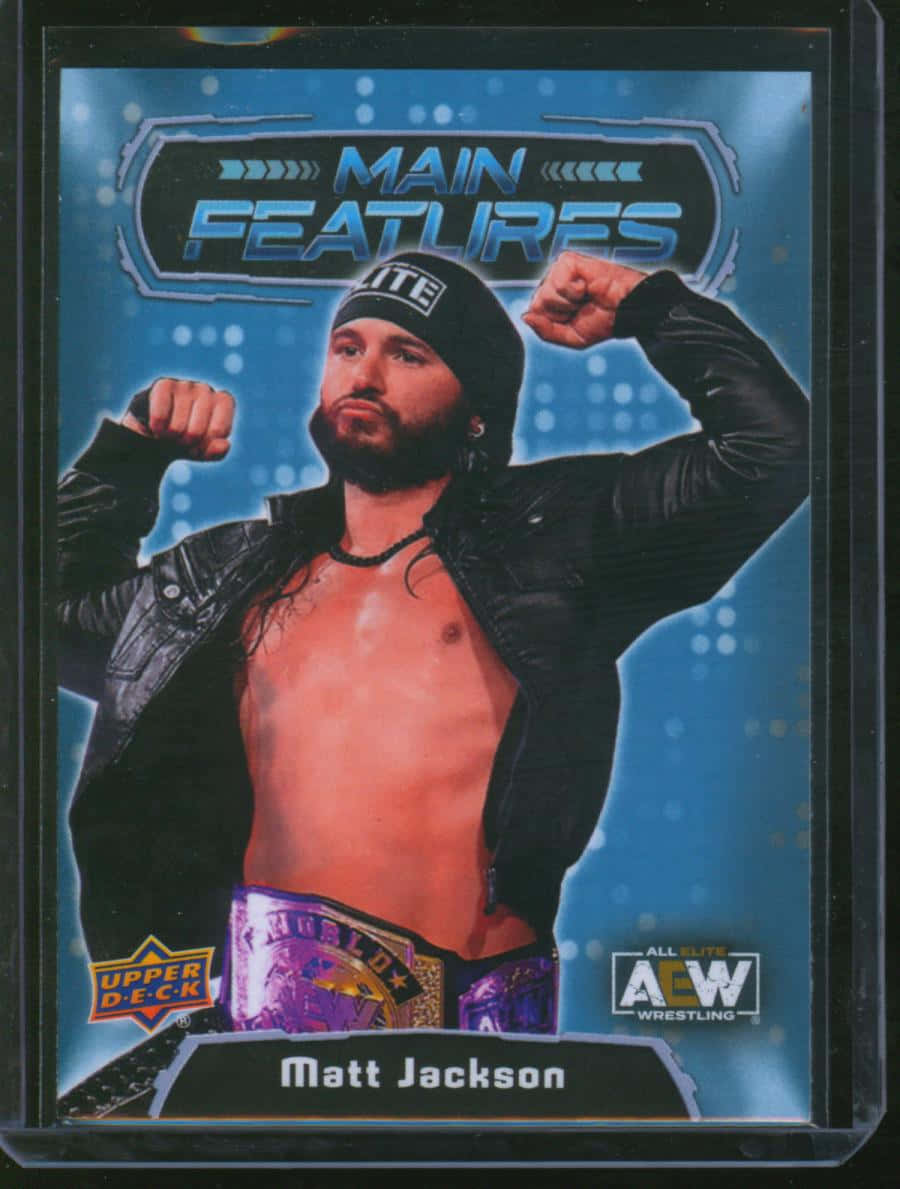 American Aew Matt Jackson Upper Deck Main Features Collector Card Background