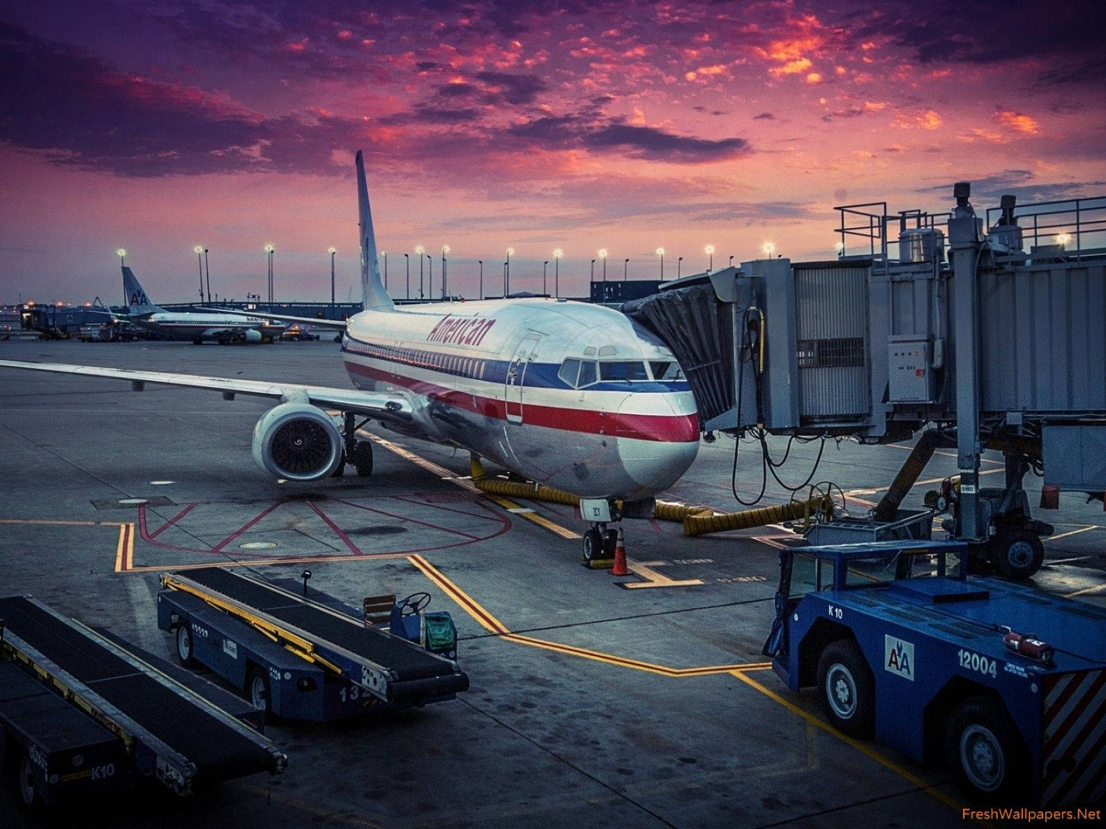 American Airlines Airplane Background