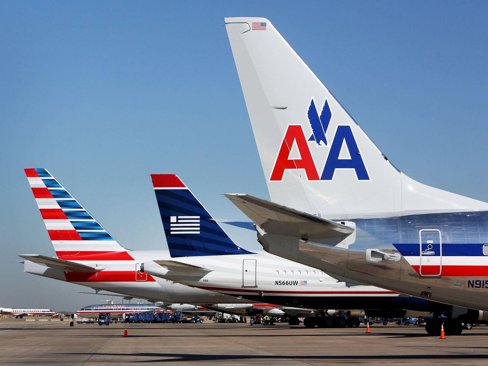 American Airlines Empennage Designs Background