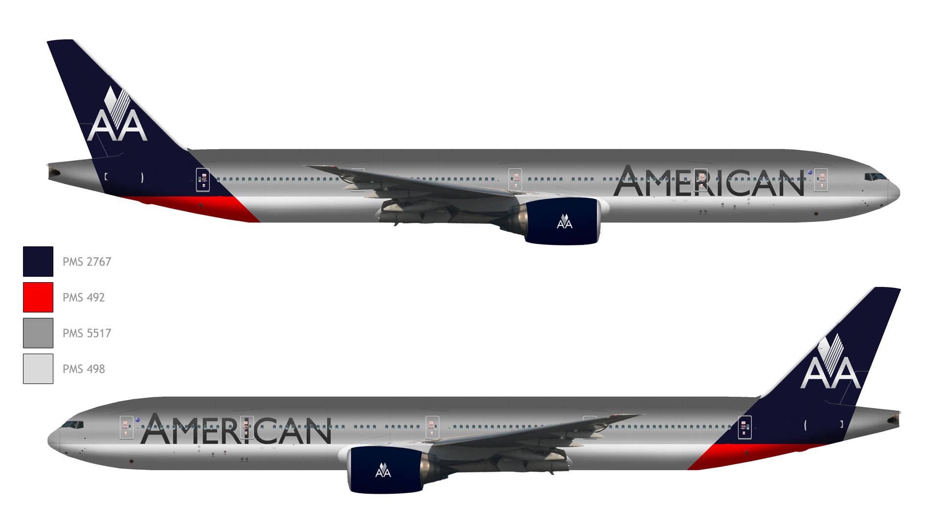 American Airlines Modernized Design Background