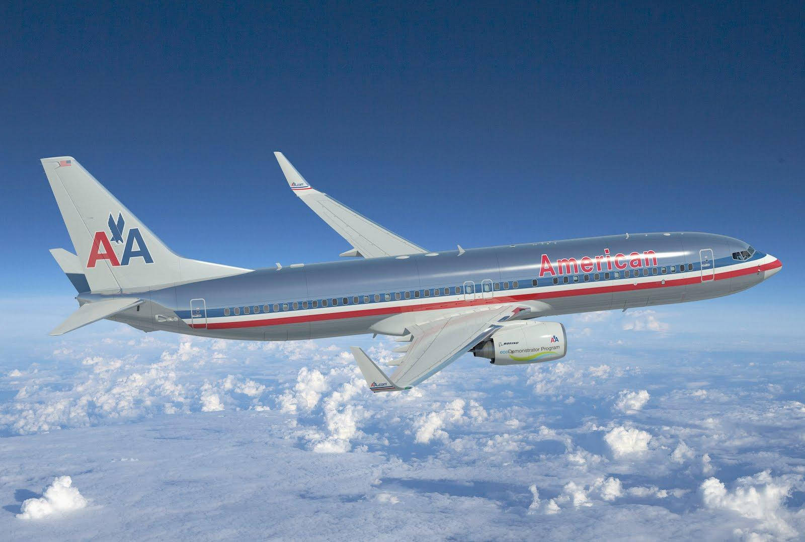 American Airlines Old Boeing Background