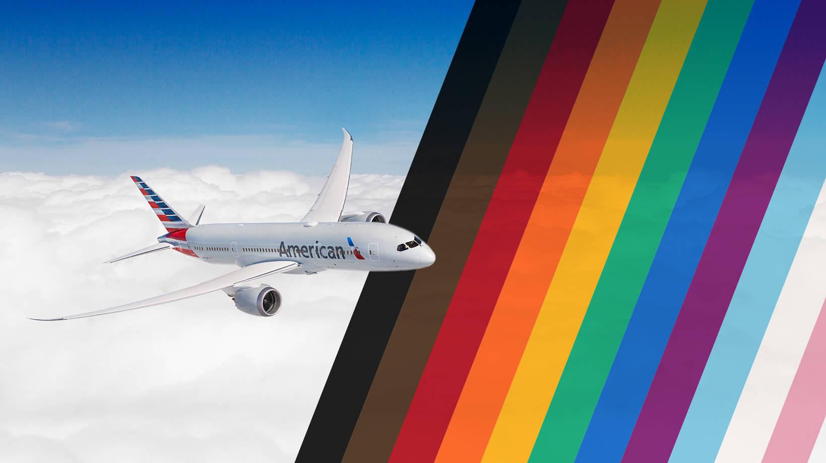 American Airlines Pride Month Background