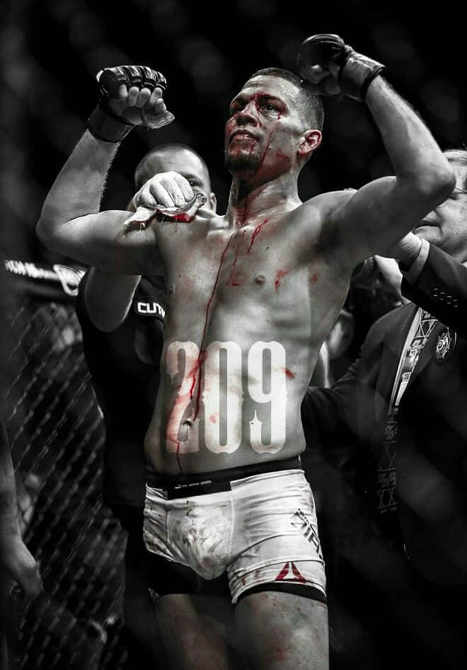 American Athlete Nate Diaz 209 Background