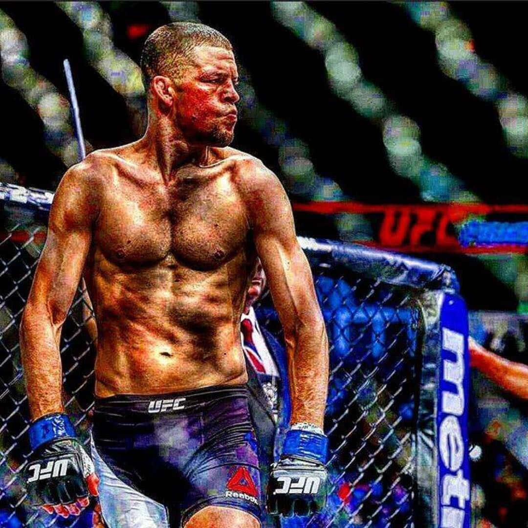 American Athlete Nate Diaz Ufc 196 Background