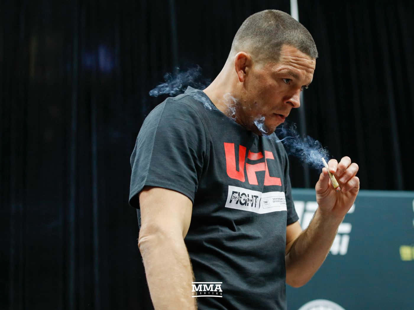 American Athlete Nate Diaz Ufc 241 Background