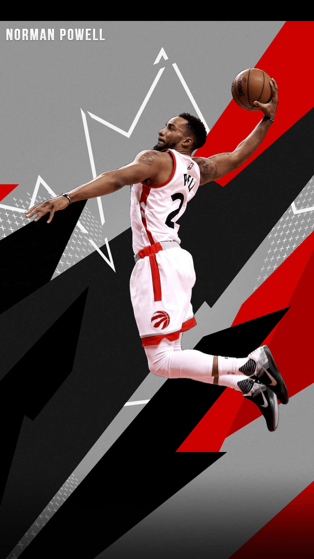 American Basketball Player Norman Powell Digital Art Background