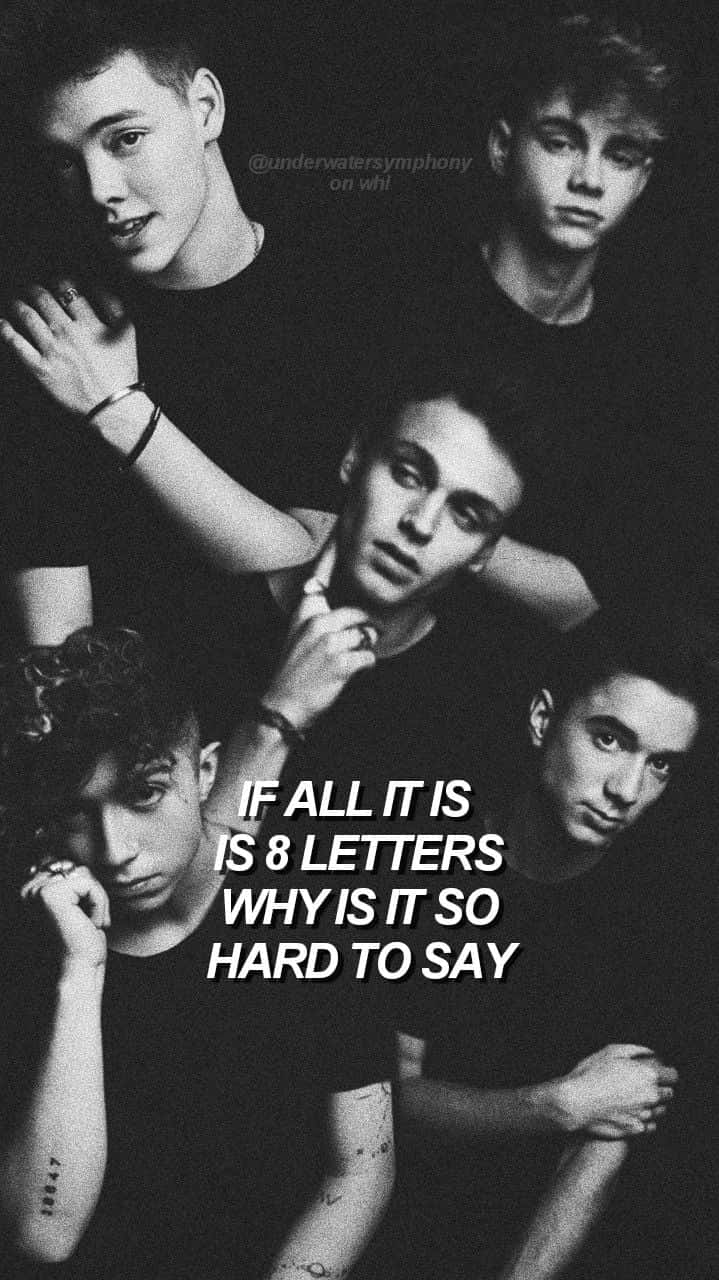 American Boy Band Why Don't We 8 Letters Background