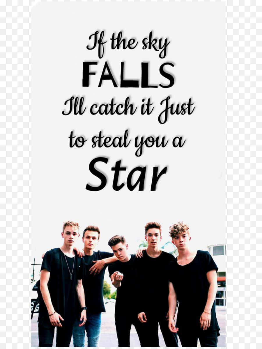 American Boy Band Why Don't We Cheesy Quote Background