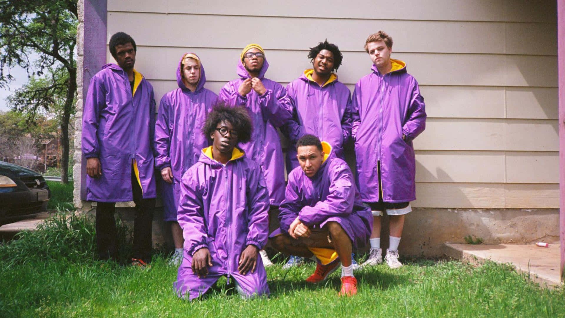 American Boyband Brockhampton In A Vibrant, Artistic Wallpaper Background