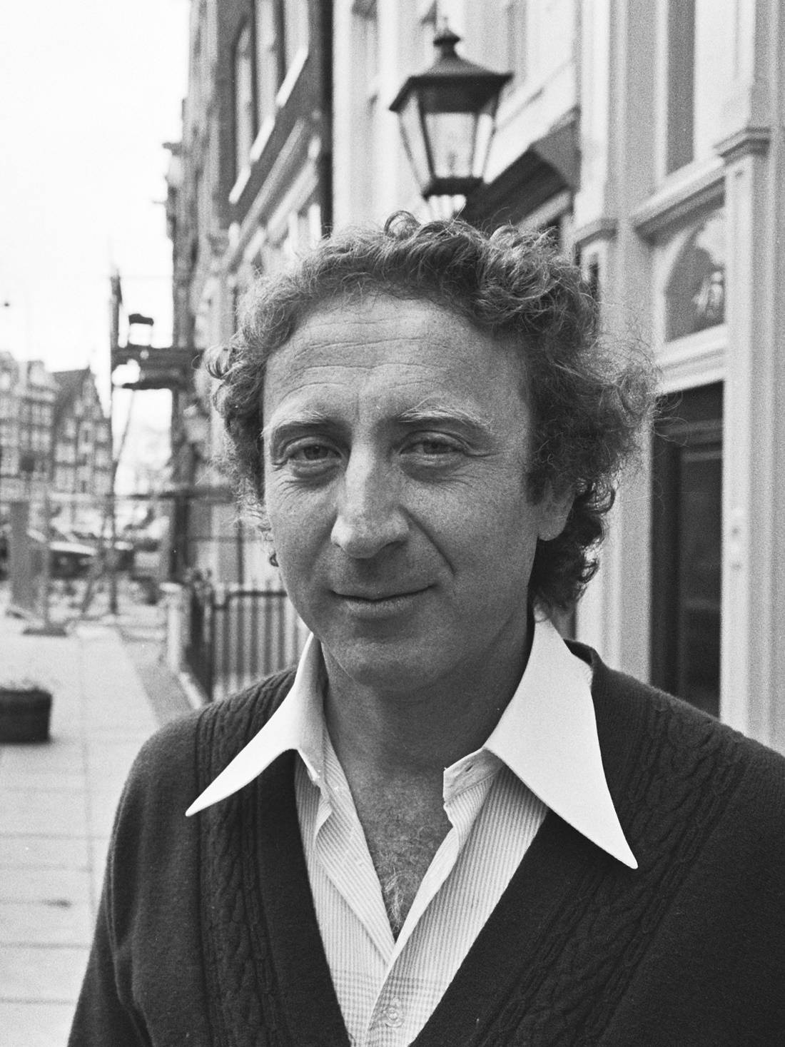 American Celebrity Gene Wilder In Amsterdam Background