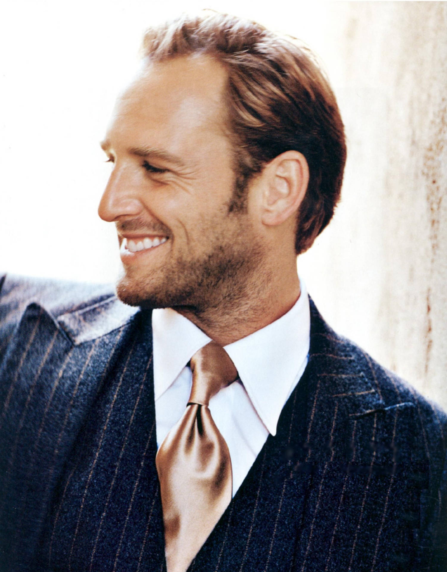 American Celebrity Josh Lucas In A Side-angle Shot Background